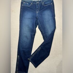 Gap Women’s Y2K Relaxed Fit Skinny Jeans with zipper ankles (1AA - 0020)